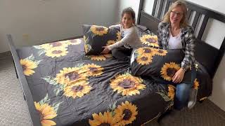 Sunflower bedding set