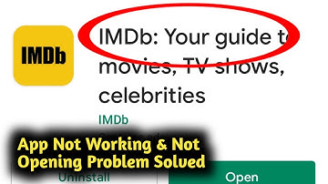 Fix IMDB App Not Working & Not Opening Problem Solved