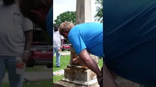 Restoring the Marple Family Headstone