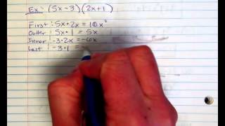 Multiplying Binomials Using FOIL