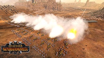 Bretonnia vs Greenskins - Guns of Bretonnia Mod | Total War WARHAMMER3 Thrones of Decay | 4K