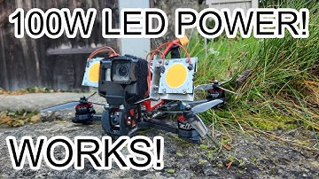 100W LED Night Flight 😁 + some VFX Effects 👌 - FPV Drone iFlight Titan - Davinci Resolve Training -