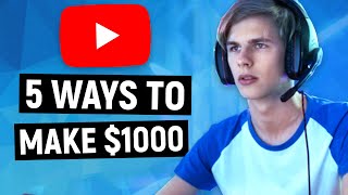 How To Make $1000 On YouTube With A Gaming Channel - 5 Ways To Earn Money On YouTube screenshot 5