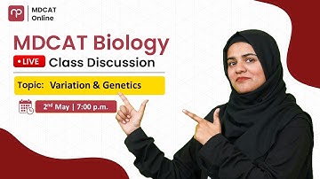 🔴Biology Live Lecture | Variation & Genetics  | with Mam Marium Imtiaz | MDCAT Bridge Batch