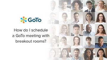 How do I schedule a GoTo meeting with breakout rooms?