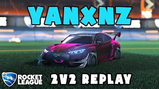 yanxnz Ranked 2v2 POV #499 - yanxnz & sosa VS GarrettG & Kehvn - Rocket League Replays