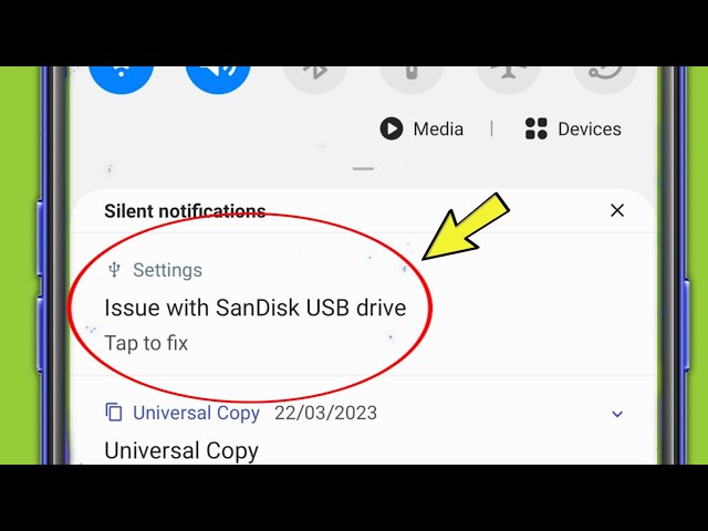 Fix Issue with SanDisk USB drive | Tap to fix in Samsung Mobile A13 class=