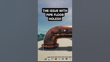 The Issue With Pipe Floor Holes #satisfactoryvideos  #coffeestainstudios  #satisfactory