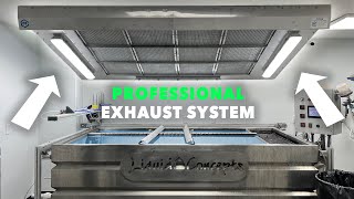 Professional Exhaust System FOR Hydrographic Dip Tank Setup