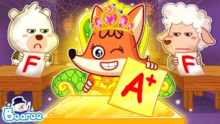 What Happens when a Rich Princess Goes to Poor School | Rich vs Poor Cartoons | Bearee Kids Show