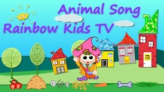 Animal Song | Food Learning | Old McDonald Had A Farm | Rainbow Kids TV