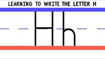 Write the Letter H - ABC Writing for Kids - Alphabet Handwriting by 123ABCtv
