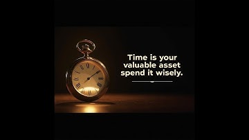 Time is your most valuable asset — spend it wisely