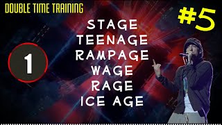 DOUBLE TIME TRAINING #5 - Freestyle Battle Beat Training - Rap Beat for Improvising with Words