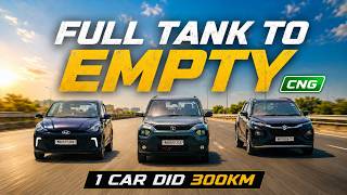 40 KM/KG Done by 1 Car | Fronx vs Punch vs Aura CNG Test
