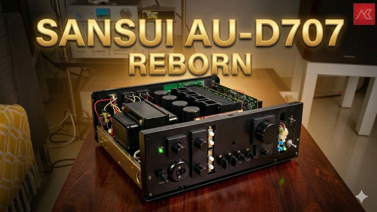 SANSUI AU-d707訳あり Sansui AU-D707 (AU-819) Restoration: Recapping, Repair & Audio