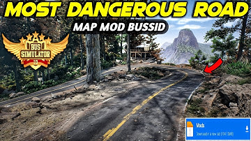 Finally! 🔥 Ets2 MOST DANGEROUS Hill Roads Map Mod For Bus Simulator Indonesia।Bussid Mod Map 4.3.3