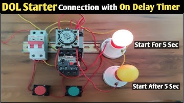 Off Delay Add On Block Timer Connection! Dol Starter Connection with Add On Block Timer