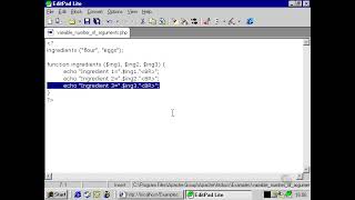 Variable Numbers Of Arguments introduction to PHP programming for beginners