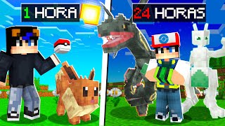 Pasé 24 horas en el MEJOR SERVIDOR Pokémon de Minecraft COBBLEMON!