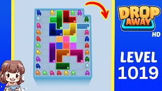 Drop Away Level 1019 Solution Walkthrough