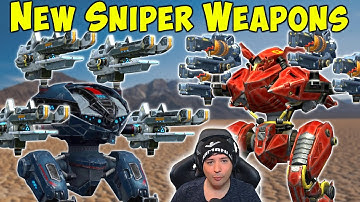 NEW Sniper Weapon WEBER & VOLT Gameplay [6.2.2] War Robots Test Server WR