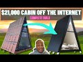 I BUILT A TINY A-FRAME CABIN IN 7 DAYS | Complete Build | Den Outdoors A-frame cabin kit off-grid