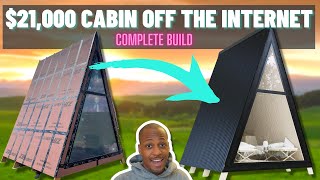 I BUILT A TINY AFRAME CABIN IN 7 DAYS | Complete Build | Den Outdoors Aframe cabin kit offgrid