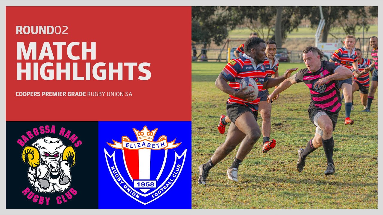 Barrosa Rugby Rams RUGBY UNION | Barossa vs Elizabeth | Highlights - YouTube