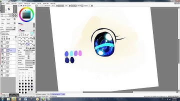 Eye tutorial SAI paint tool anime