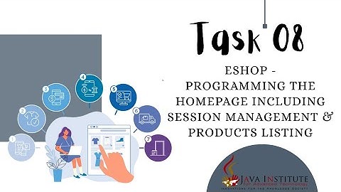 Programming the Session Management and Product Listing in Home page | Java Institute 