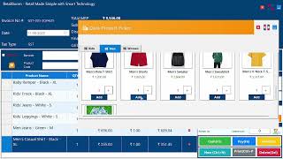 Textile shop billing software demo | retailboom pos | gst & barcode ready