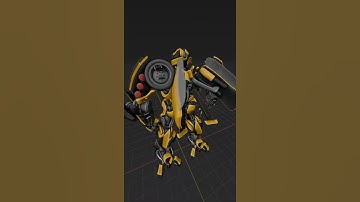 Bumblebee transformer (3d modeling BLENDER)