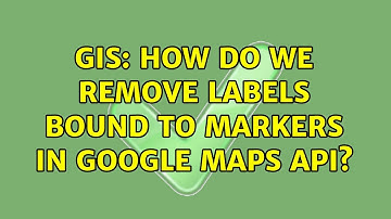 GIS: How do we remove labels bound to markers in google maps api?