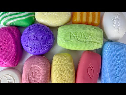 ASMR Carving soap diamond cubes. Cutting dry soap | ASMR Soap.