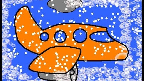 How to make a snow air plane in tux paint
