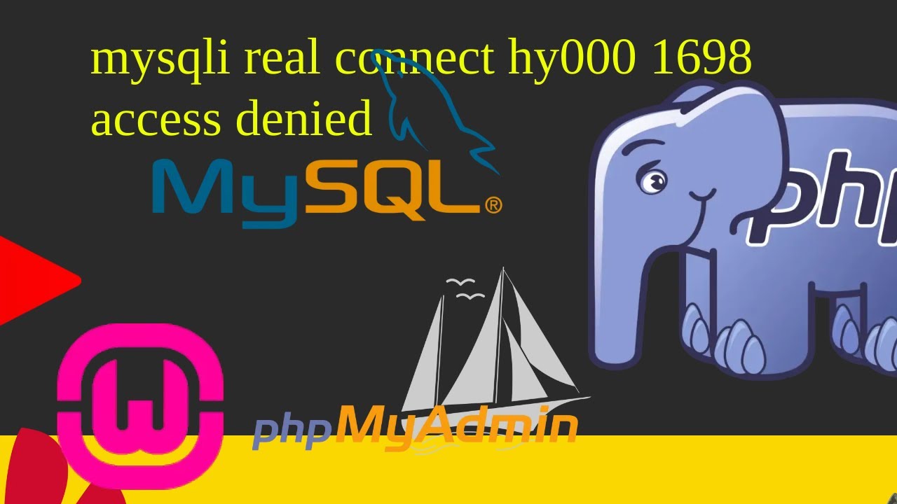 Sqlstate Hy000 1698 Access Denied For User Root Localhost