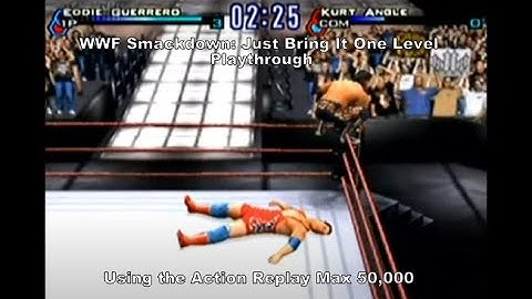 WWF Smackdown: Just Bring It One Level Playthrough using the Ps2 Action Replay Max 50k :D #Ps2 #Sub