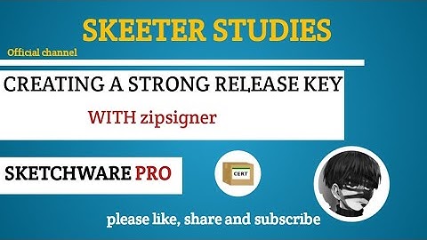 CREATE RELEASE KEY WITH ZIPSIGNER