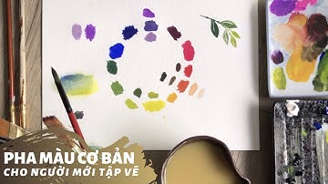 Vẽ cơ bản 3.1: Pha màu cơ bản cho người mới tập vẽ - Đơn giản, dễ hiểu cho những bạn tự học vẽ
