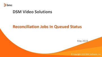 How to troubleshoot Reconciliation Job Stuck In Queued Status