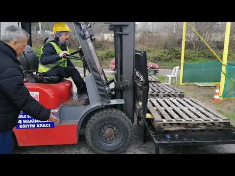Özel Kumlu İş Makineleri Kursu Forklift Sınavı
