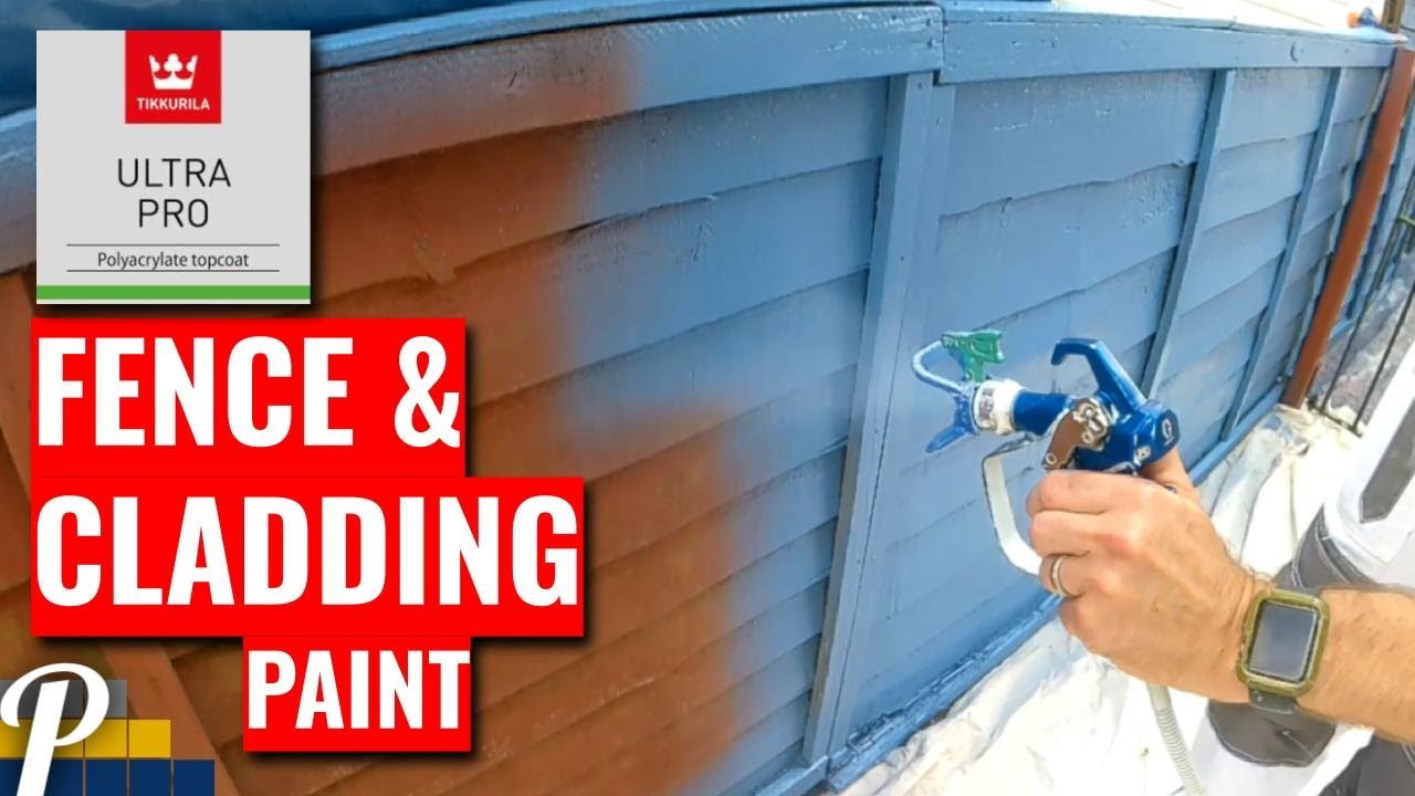Spray Painting a Garden Fence. How to Mask and Protect Fence Posts