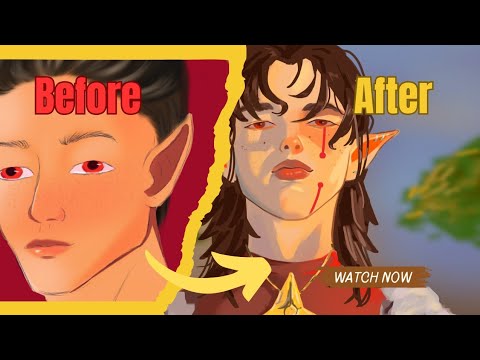 Redrawing my OC ☆ || speedpaint and commentary - YouTube