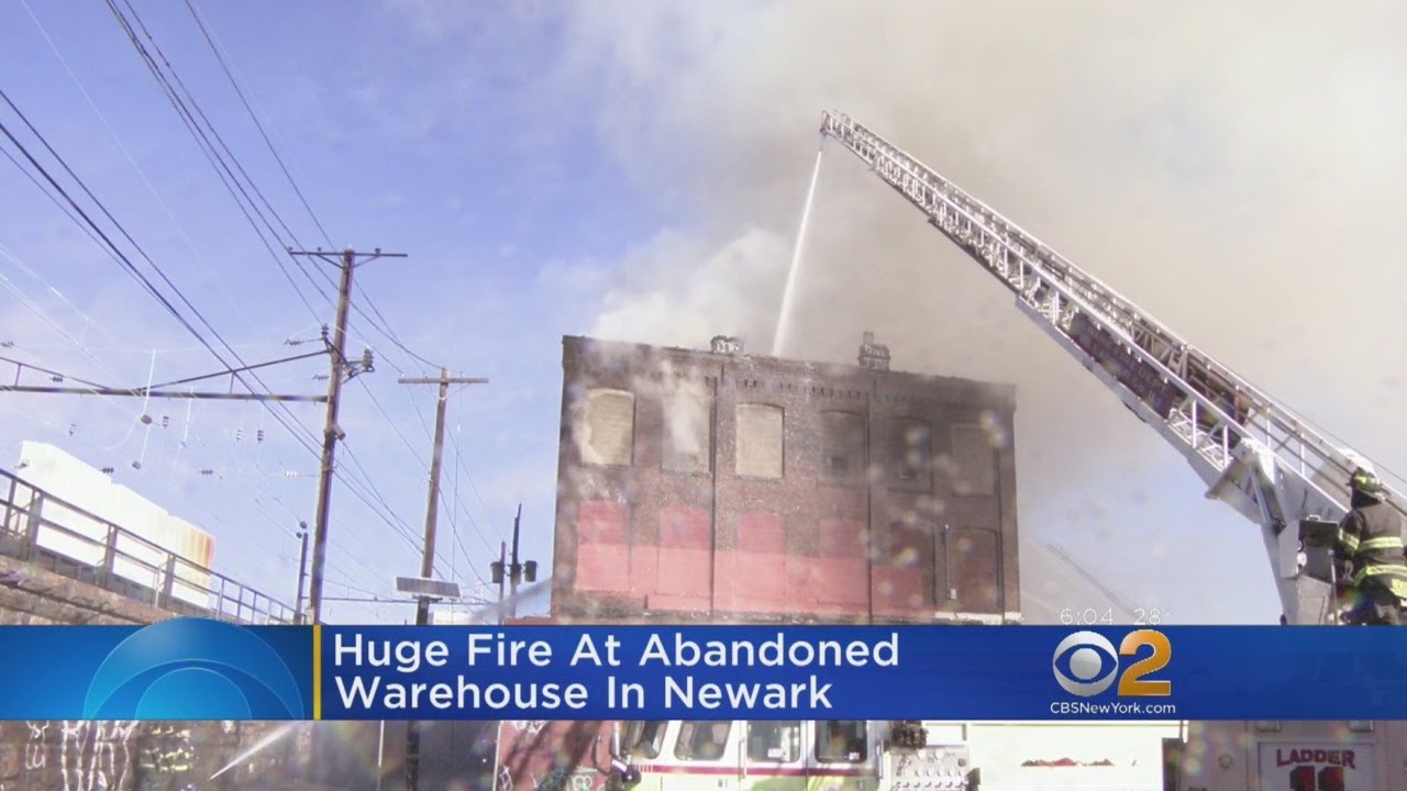 Firefighters Hurt Battling Newark Blaze
