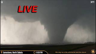 LIVE Storm Chaser - Strong Tornado Threat - Nebraska/Iowa