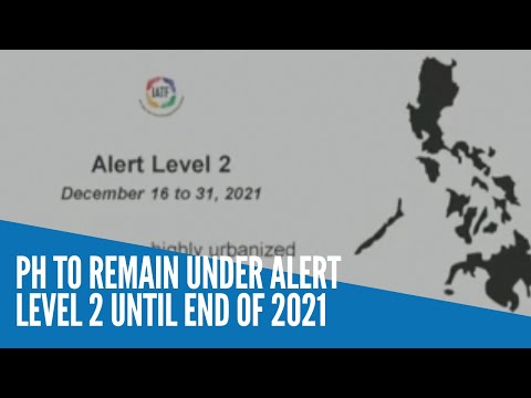 PH to remain under Alert Level 2 until end of 2021