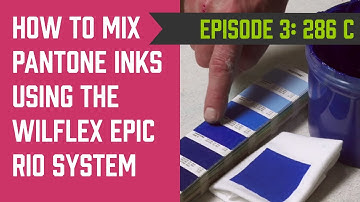 Wilflex Epic RIO Mixing Series: Ep.3 - How to mix Pantone 286C for Screen Printing