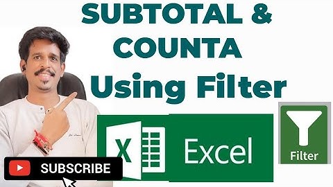 SUBTOTAL & COUNTA in Excel | The Secret of Filtered Data @techimpact_life 