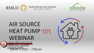 RMLD Air Source Heat Pump 101 Webinar